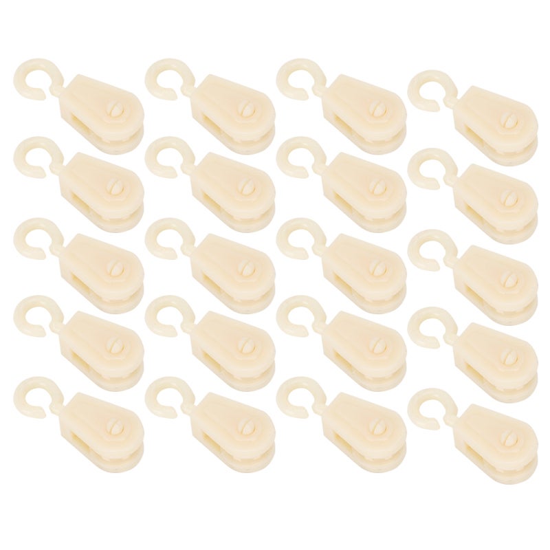 Waterline Pulley: 20 Pcs High-Quality Plastic, Small Lightweight, Easy Installation - Durable Damage-Resistant, Automatic Waterline Accessory for Large Scale Chicken Farm Breeding - Image 1