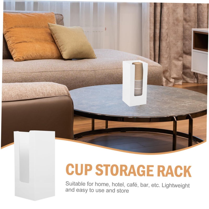 Black Disposable Paper Cup Dispenser Container For Organized Storage Easy Access - Image 5