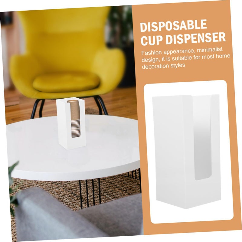 Black Disposable Paper Cup Dispenser Container For Organized Storage Easy Access - Image 4