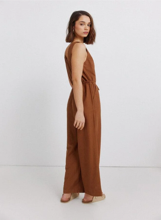 Springfield  Printed sleeveless jumpsuit for Women | Best Price UAE