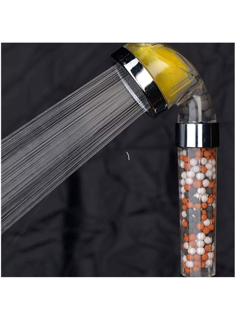Shower Head Filter Vitamin C Shower Infuser Hard Water Softener Chlorine And Fluoride Shower Filter Water Purifying Filtered Shower Head With Beads Helps Dry Skin And Hair Loss With 3 Random Replace - Image 3