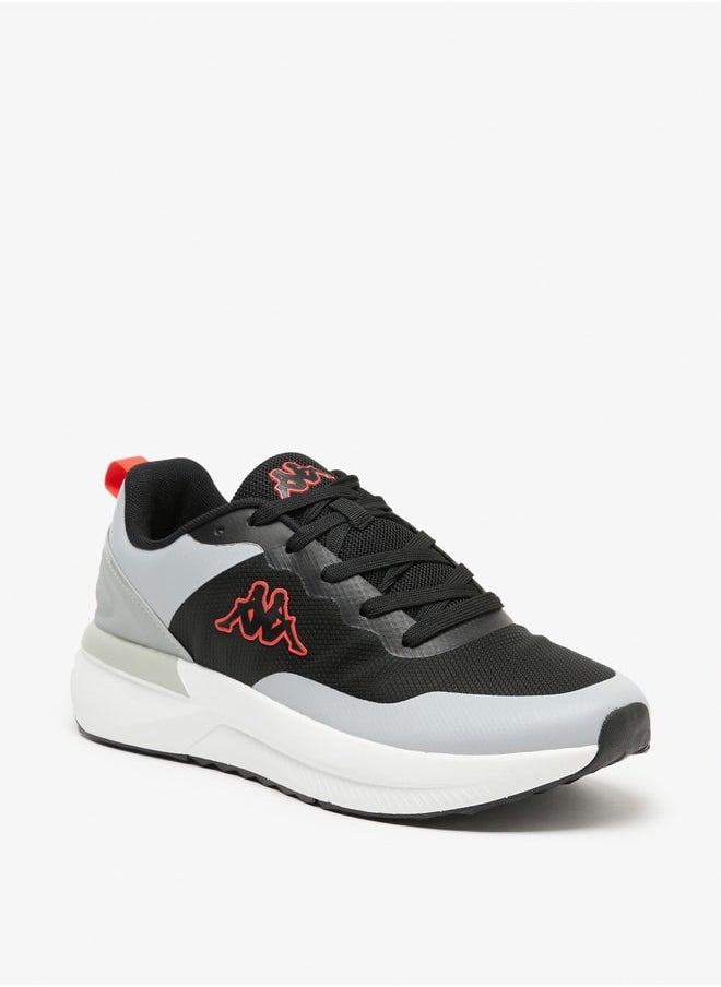 Kappa Men's Colourblock Walking Shoes with Lace-Up Closure  - Image 1