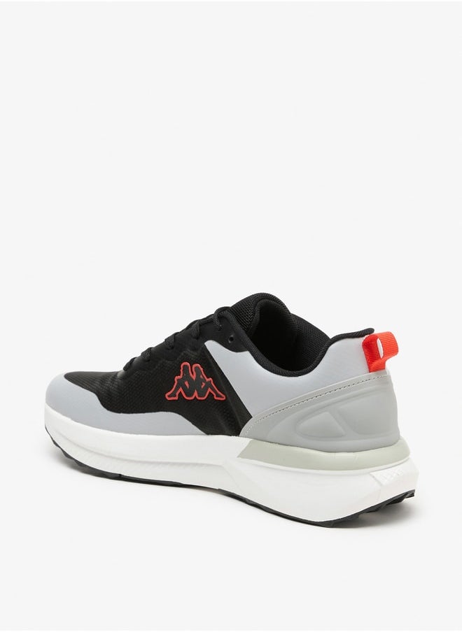 Kappa Men's Colourblock Walking Shoes with Lace-Up Closure  - Image 2