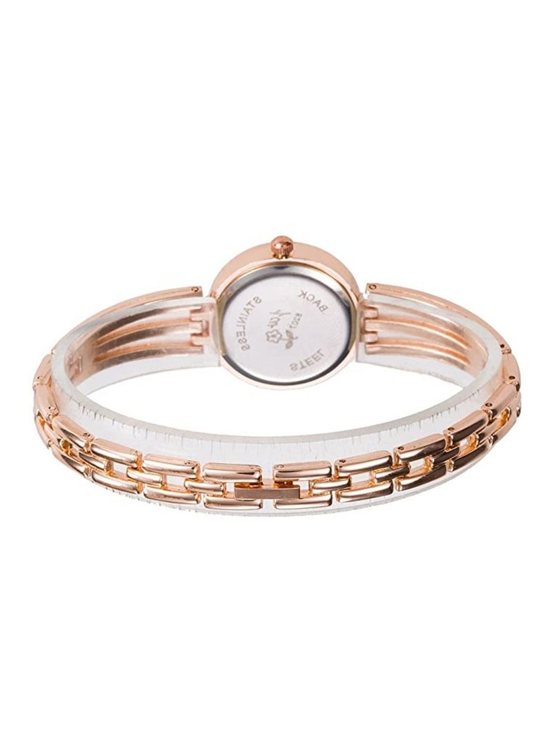 JW New Fashion Rhinestone Women’s Quartz Stainless Steel Watch Bracelet - Image 3