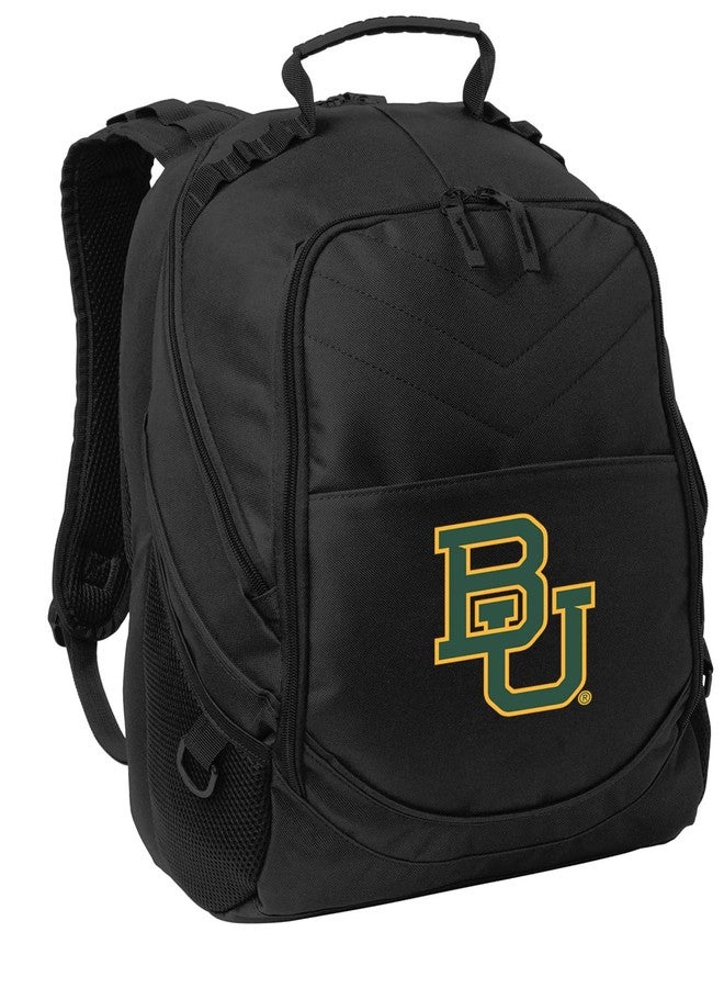Broad Bay Baylor University Backpack Official BU Bears Laptop Computer Bag (Black) - Image 1