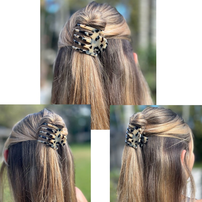 Camila Paris CP3473 French Hair Clip for Women, Hand-Made Hair Side Clips, 3 inch Girls Hair Claw Clips Jaw Fashion Durable Styling Hair Accessories for Women, Strong Hold No Slip Grip, Made in France - Image 2