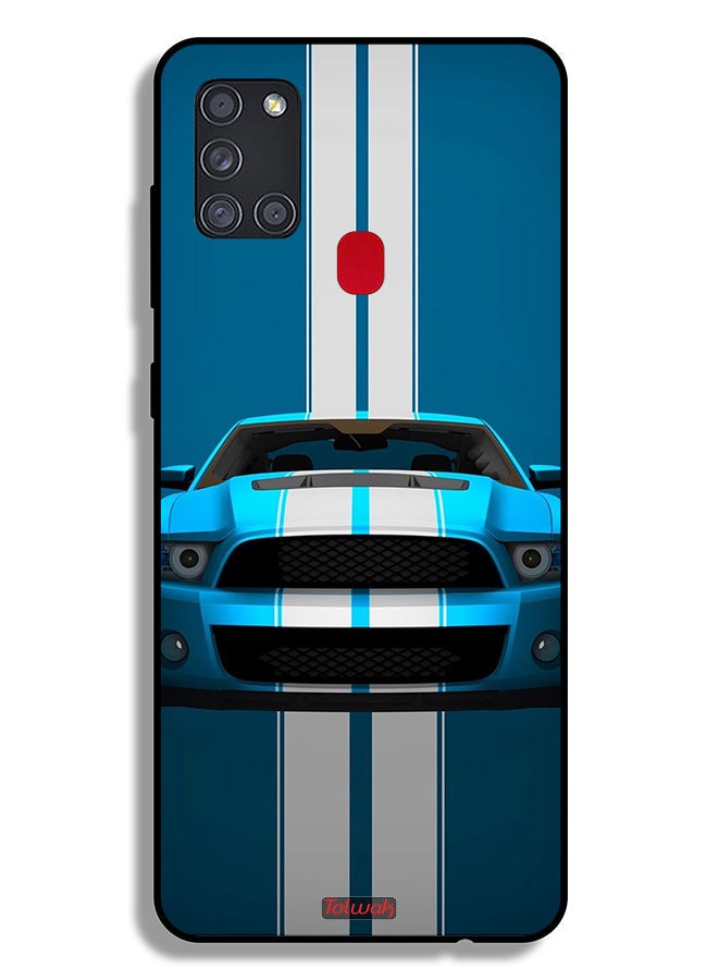 Tolwak Samsung Galaxy A21s Protective Case Cover Car Abstract Art - Image 1