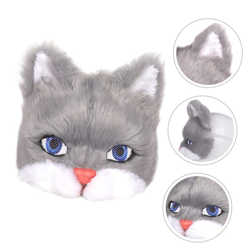 Elastic Band Half Face Animal Mask For Halloween Cosplay Carnival Festival - Image 4