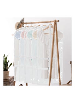SYOSI 4 Pack Garment Bags for Dance Costumes Kids 40 Inch Clothing Bags for Hanging Clothes with 3 Clear Zipper Pocket Waterproof Garment Cover for Dance Competition, Travel, Closet Storage (White)  - Image 3