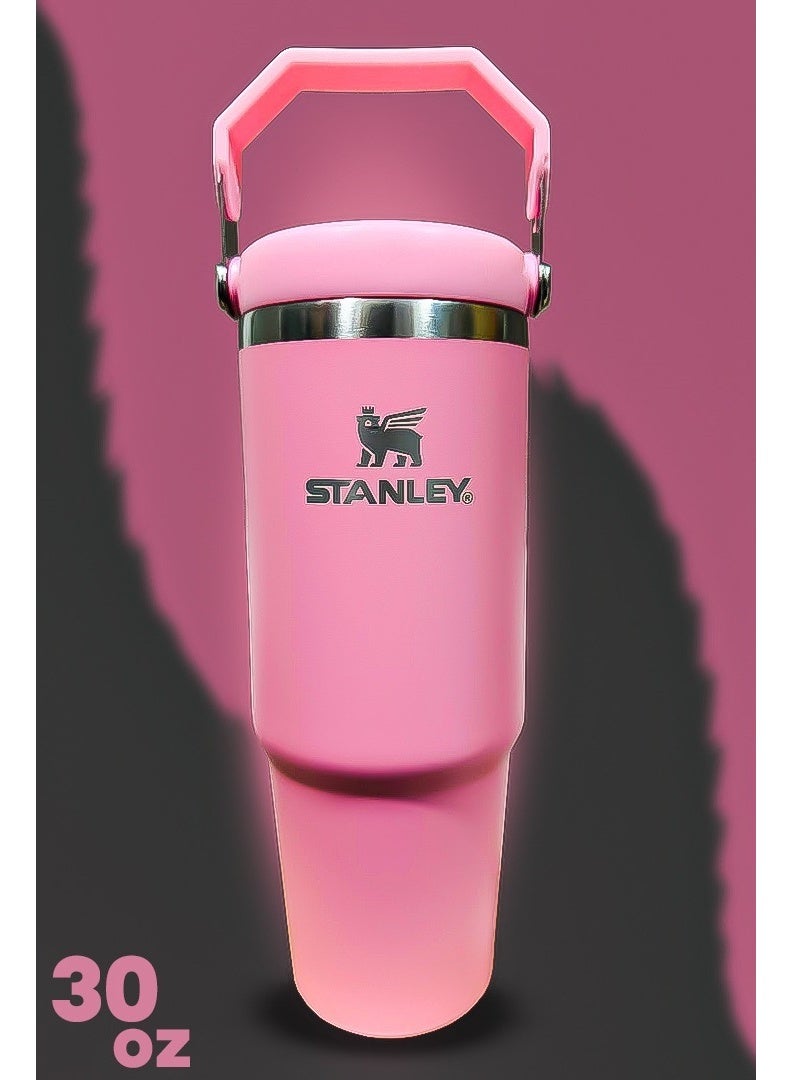 Stanley 30oz Tumbler Limited Edition Stainless Steel Travel Mug with Straw BPA Free Eco Friendly and Dishwasher Safe Leakproof FlowState Lid Double Wall Insulated to Keep Beverages Hot for 16 Hours and Cold for 24 Hours Slim Base Designed to Fit Car Cup Holders with Sturdy Ergonomic Handle for Convenient On the Go Use - Image 1