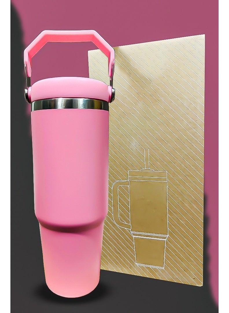 Stanley 30oz Tumbler Limited Edition Stainless Steel Travel Mug with Straw BPA Free Eco Friendly and Dishwasher Safe Leakproof FlowState Lid Double Wall Insulated to Keep Beverages Hot for 16 Hours and Cold for 24 Hours Slim Base Designed to Fit Car Cup Holders with Sturdy Ergonomic Handle for Convenient On the Go Use - Image 4