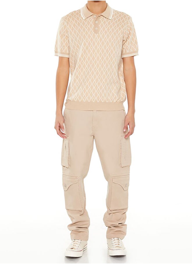 FOREVER 21 Geometric Sweater-Knit Polo Shirt  - Image 4