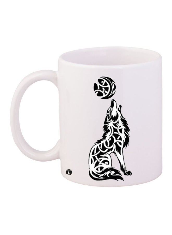 RYN Printed Coffee Mug White/Black
