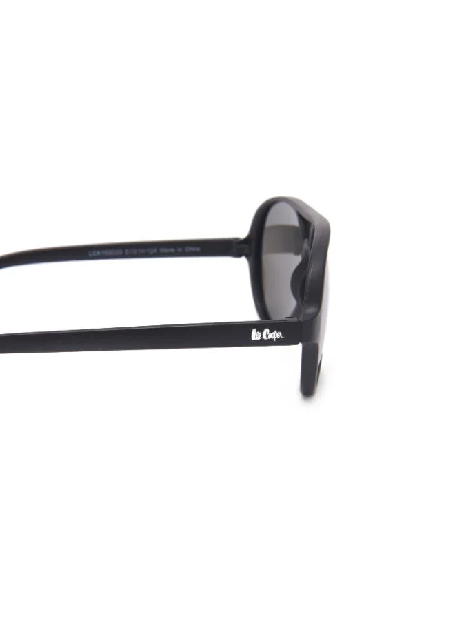 لي كوبر Polarized Sunglasses Black Frame Silver Mirror Mirror Lens 55mm  - LCK103C03