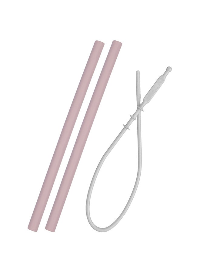 Minikoioi Flexi Straws W,  Brush Set,  2 - Pieces - Pink