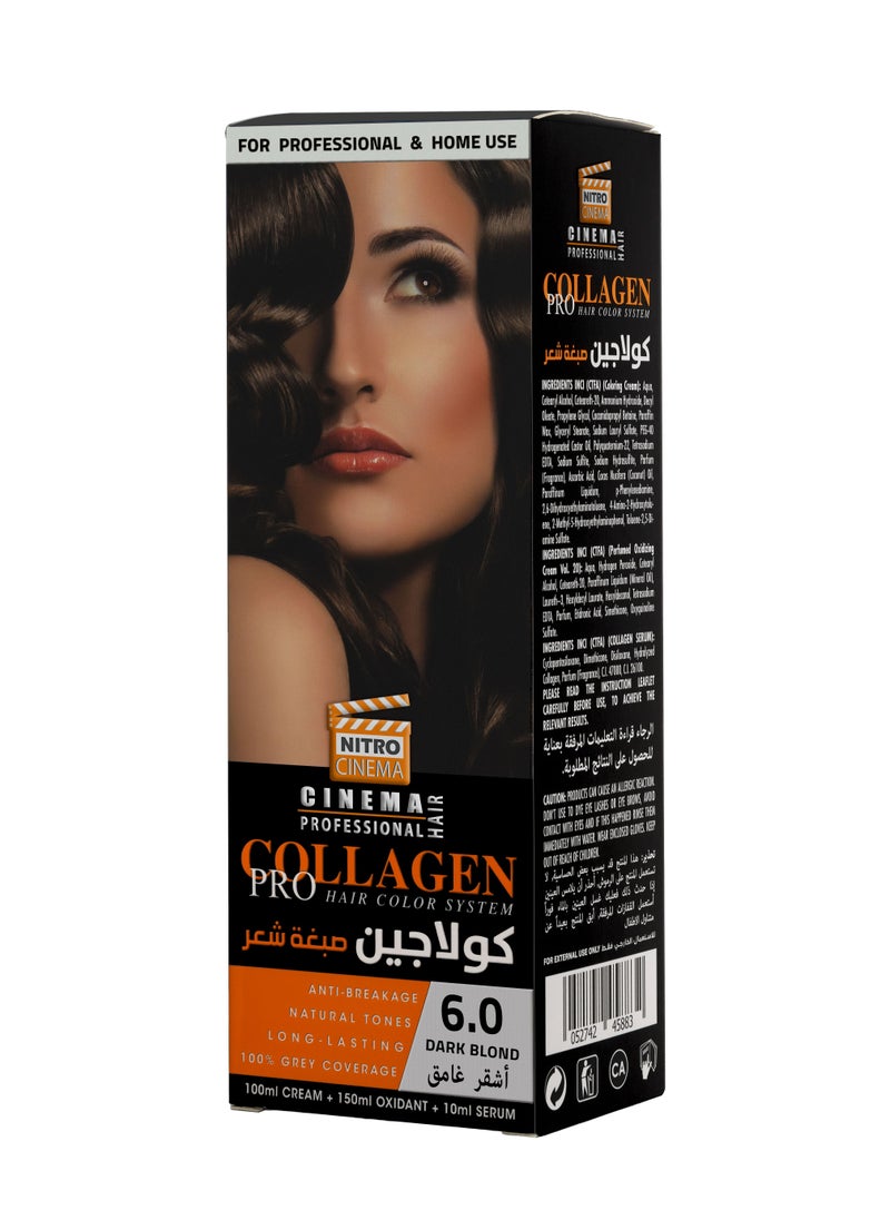 نيترو سينما  كولاجين صبغة شعر لون اشقر غامق 6.0  - Image 1