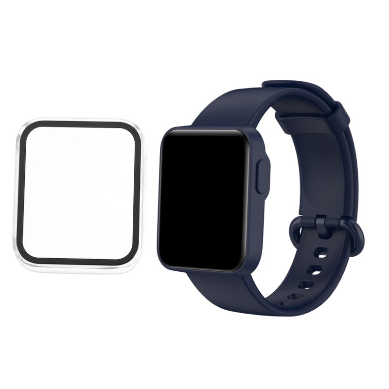 Tofficu Watch Protective Case with Full Tempered Glass Screen Protector - Image 3