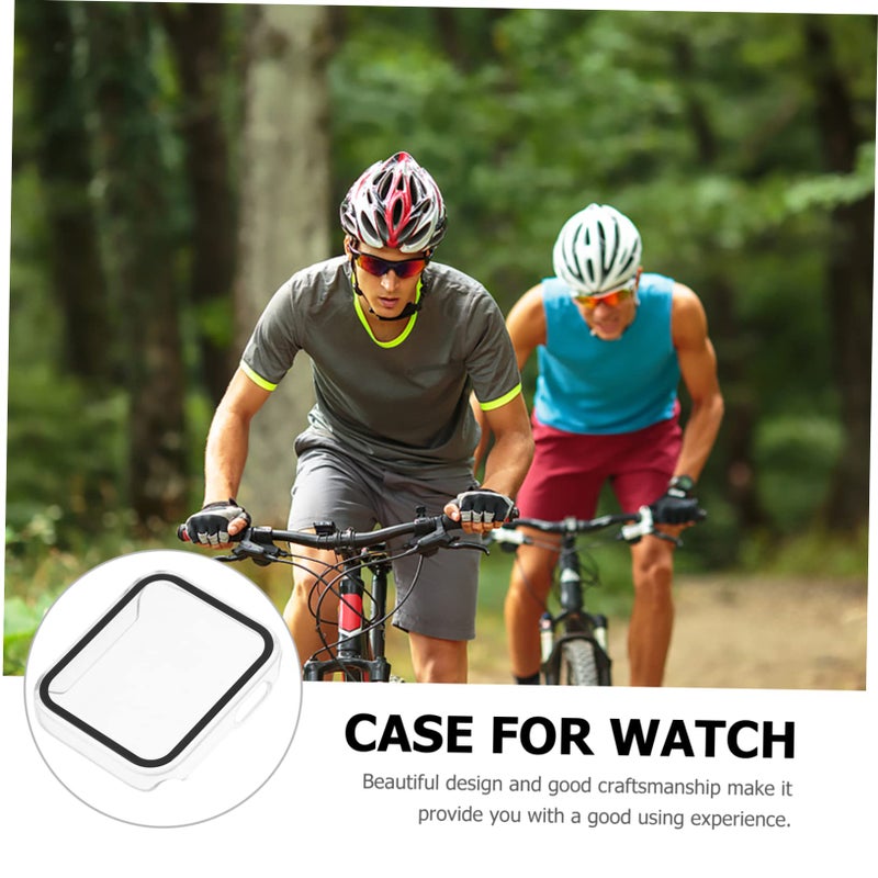 Tofficu Watch Protective Case with Full Tempered Glass Screen Protector - Image 4