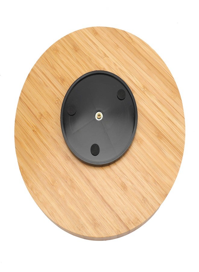 Fasmov 12 Inches Diameter Bamboo Lazy Susan Turntable, Spin Thicken Round Wood Tray Rotating Spice Rack for Kitchen Pantry Countertop Table - Image 3