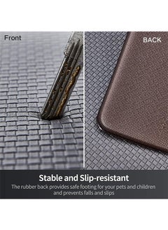LENND Anti-Fatigue Kitchen Mat & Rug - Set of 2 Cushioned Non-Slip Waterproof Kitchen Floor Mats, Great for Use in Front of Sink, PVC, Memory Foam. Comfort Decor. Runner Rugs for Home, Office, Laundry Room  - Image 3
