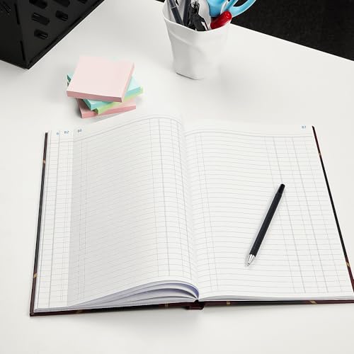 STAPLES 217679 Black Ledger Book 11-3/4-Inch x 7-5/16-Inch - Image 3