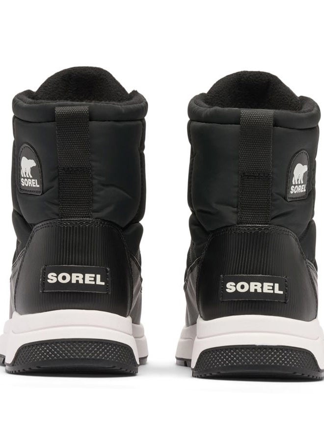 Sorel Women's Whitney 3 Mid Waterproof Fashion Boots, Black Sea Salt, 37 EU - Image 3