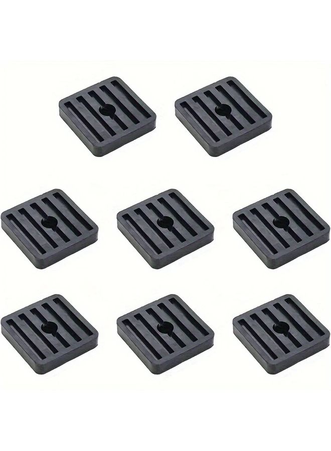 8pcs Rubber Shock Absorbing Pads Anti Vibration Isolators for Air Conditioners No Power Needed - Image 1