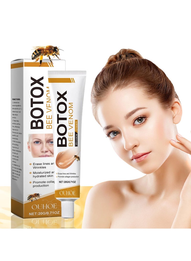 OUHOE 3Pcs Botox Bee Venom Cream Wrinkle Removal & Firming,Moisturizing,Lifting & Recovery for All Skin Type,Anti-Aging Bee Venom Cream,Face Cream Moisturiser - Image 3