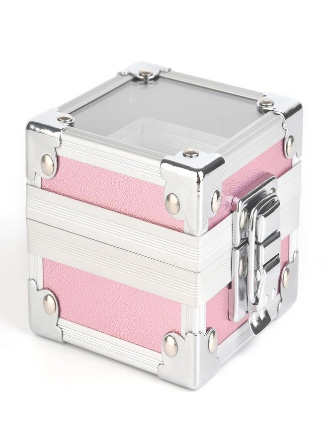 Rolabling Professional 25 Holes Nail Drill Bits Box Container Nail Drill Grinding Bit Holder Nail Polish Head Storage Box Nail Tools Organizers Container Display Storage Box Manicure Tool (Pink) - Image 2