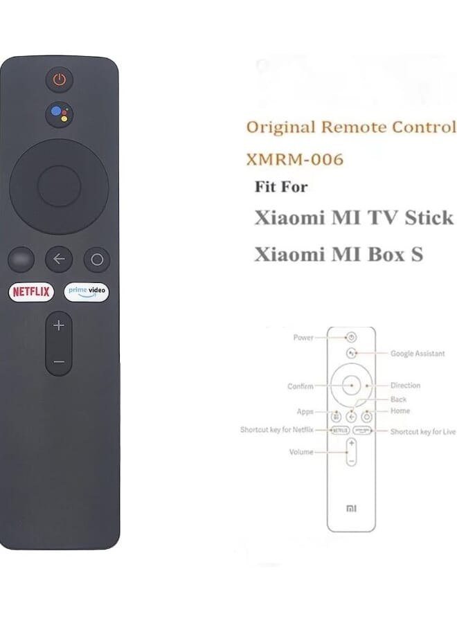 جهاز التحكم عن بعد لجهاز Xiaomi Mi TV Stick/MI Box 4S 4K، جهاز التحكم عن بعد البديل لجهاز Xiaomi Mi TV Stick مع بلوتوث والتحكم الصوتي - Image 1