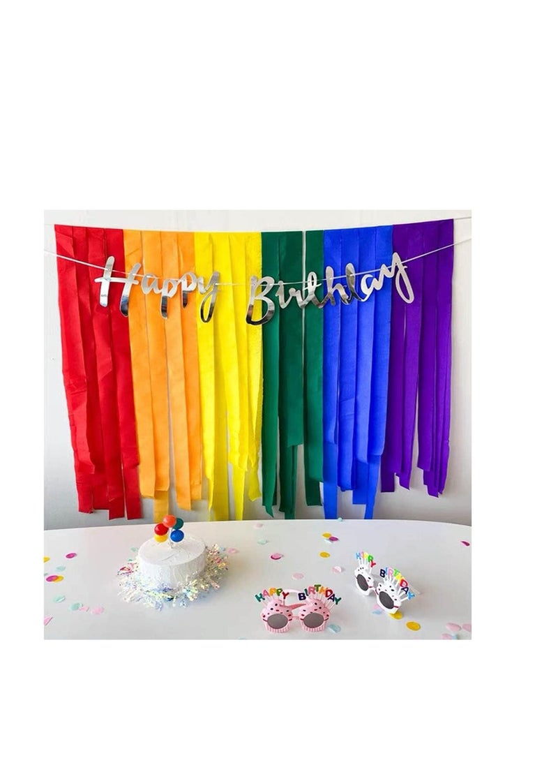 6 Rolls Colourful Crepe Paper(4.5CMx25M) Rainbow Crepe Streamers for Party Decorations(Orange,Blue,Green,Purple,Red,Yellow) - pzsku/Z896CA5392F852E10B664Z/45/_/1723352897/744aa0b6-49b2-42f5-950f-f0c9583dddad