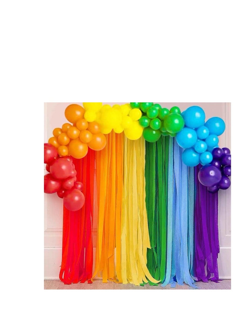 6 Rolls Colourful Crepe Paper(4.5CMx25M) Rainbow Crepe Streamers for Party Decorations(Orange,Blue,Green,Purple,Red,Yellow) - pzsku/Z896CA5392F852E10B664Z/45/_/1723352948/0c195e09-9de1-485f-a61a-d6bda19f9d2c