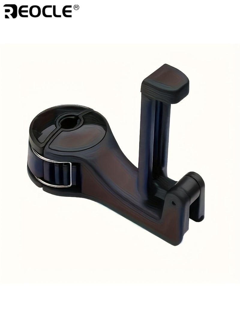 REOCLE 2pcs Adjustable Car Seat Phone Holder with Headrest Mount Durable Plastic Material Waterproof Holder Auto Vehicle Compatible Secure Grip for Road Trips and Commuting - Image 2