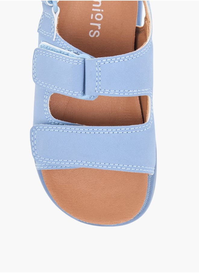 JUNIORS Boys Solid Sandals With Hook And Loop Closure  - Image 3