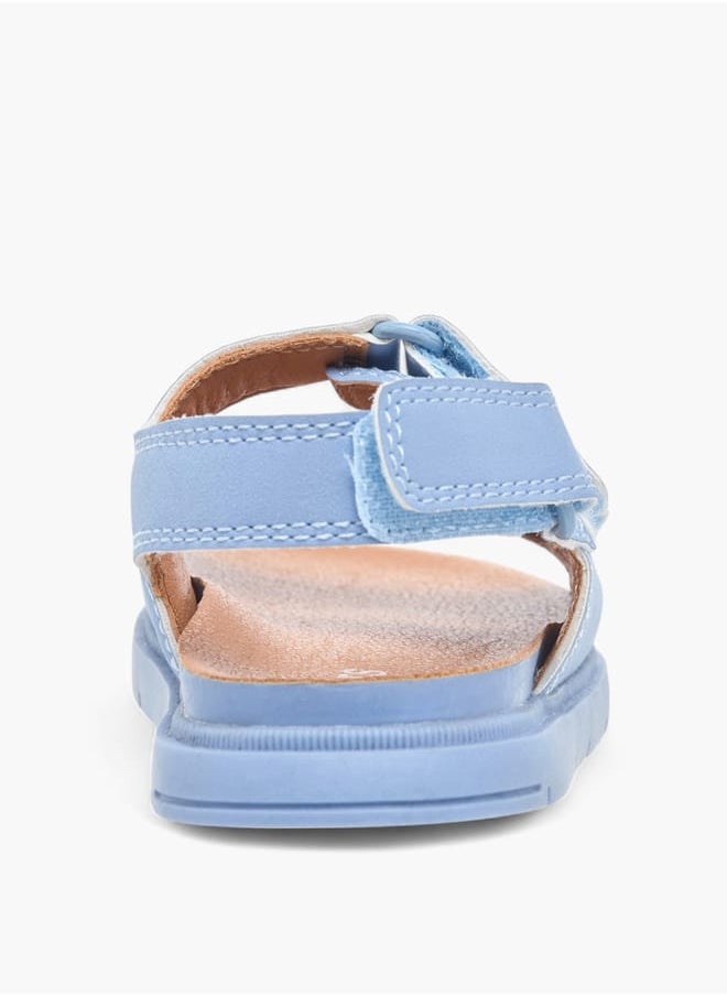 JUNIORS Boys Solid Sandals With Hook And Loop Closure  - Image 4