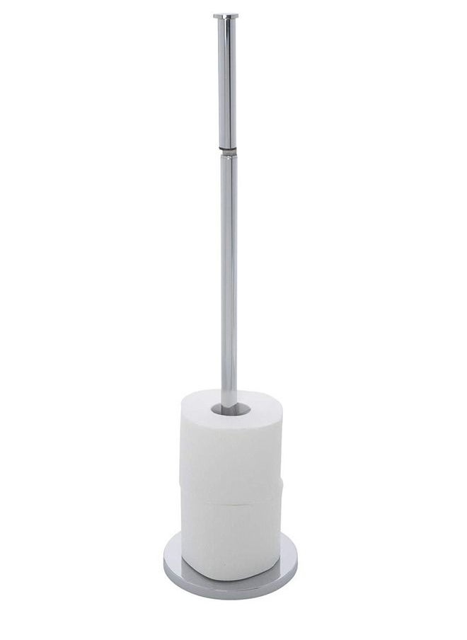 XiuWoo Toilet Paper Holder Stand Bathroom Toilet Paper Storage for 4 Paper Rolls with Modern shiny base, Free Standing Toilet Paper Roll Holder,Stainless Steel  - Image 3
