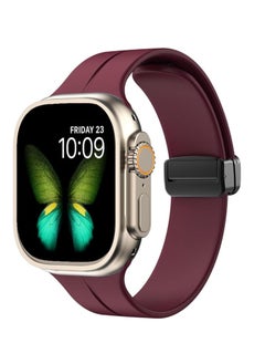 Compatible with Apple Watch Band 38mm 40mm 41mm 42mm 44mm 45mm 49mm for Men Women,Soft Silicone Magnetic Buckle Sport Replacement Straps,iWatch Series 8/7/SE/6/5/4/3/2/1