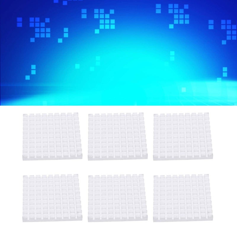 مشتت حرارة ألومنيوم أبيض مبرد 48x5x48 مم لتبريد رقائق لوحة الدوائر 10 قطع - Image 4
