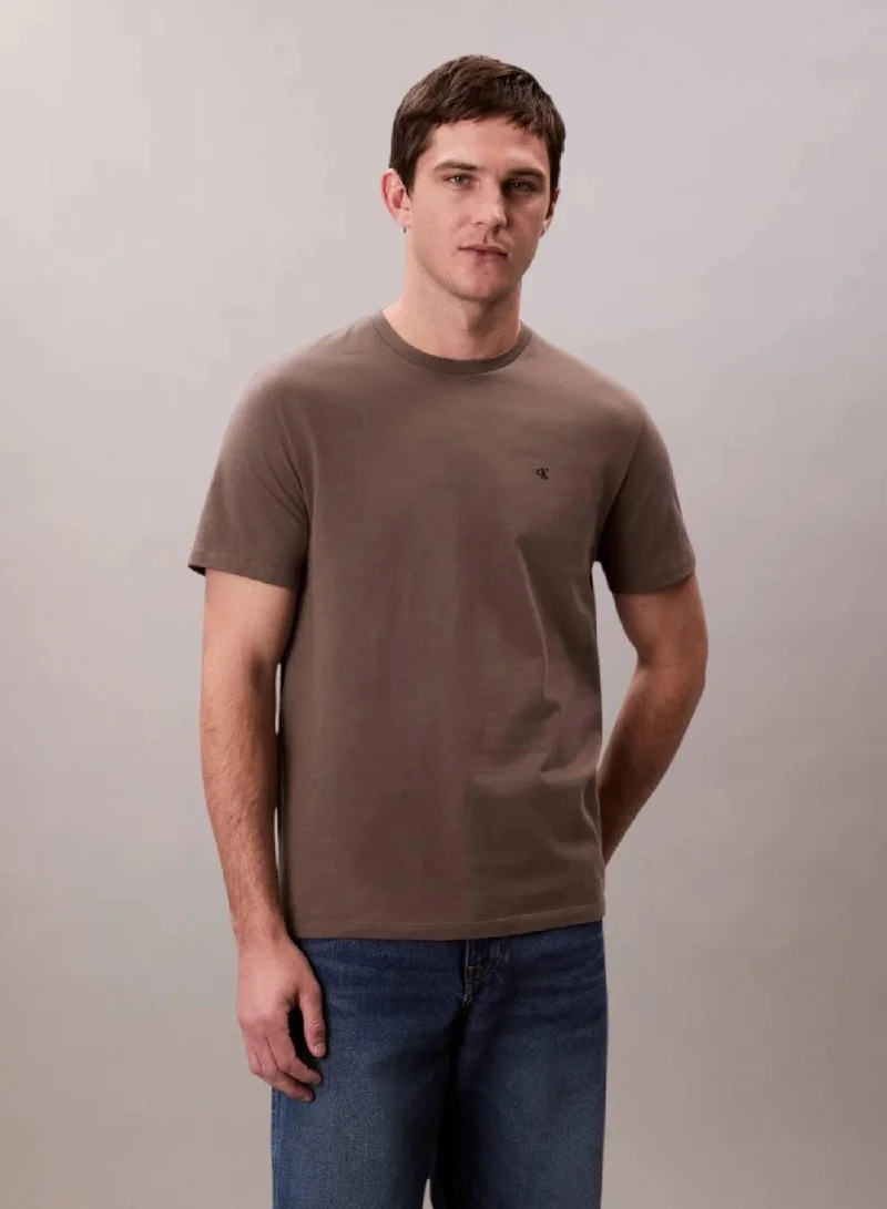 Smooth Cotton Monogram Logo T-Shirt
