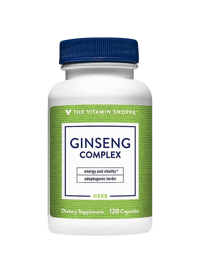 The Vitamin Shoppe Ginseng Complex - Adaptogenic Herb to Support Energy & Vitality (120 Capsules) - Image 2