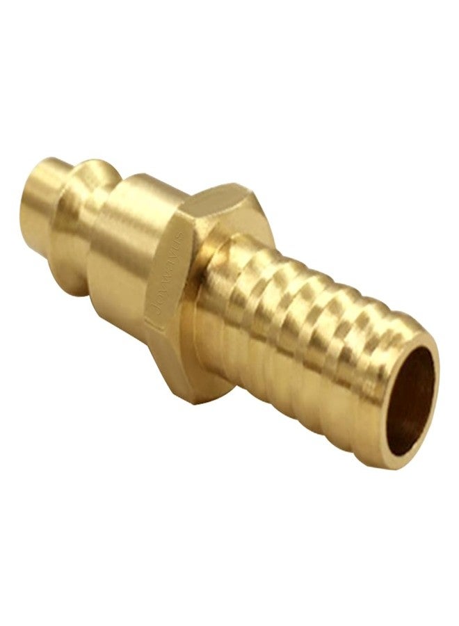 Joywayus 2PCS 3/8" Barb x 1/4" Coupling Industrial Air Hose Quick Connect Air Plug Fittings - Image 2