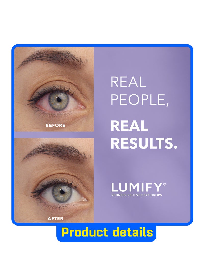 LUMIFY Eye Drops for Redness Relief and Whiter and Brighter Looking Eyes (7.5 ml) - Image 2
