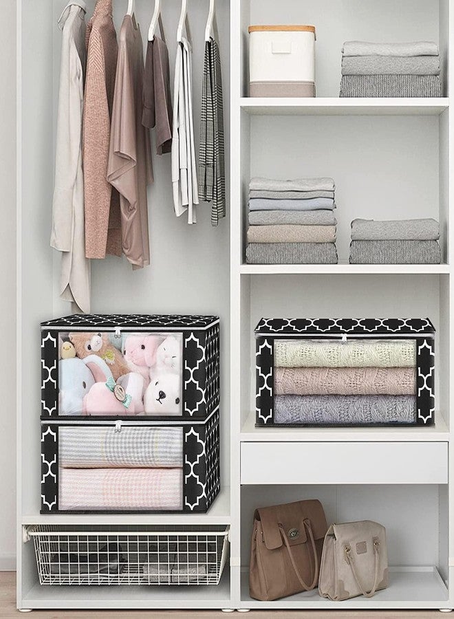 KIKA HOMS MINI 30L Foldable Clothes Storage Organizer Bags with Large Clear Window for Closet, Dorm, Pillows, Bedding, Clothes, Stuffed Toys, Blankets - Image 5