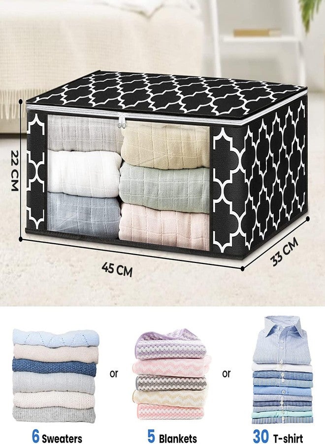 KIKA HOMS MINI 30L Foldable Clothes Storage Organizer Bags with Large Clear Window for Closet, Dorm, Pillows, Bedding, Clothes, Stuffed Toys, Blankets - Image 2