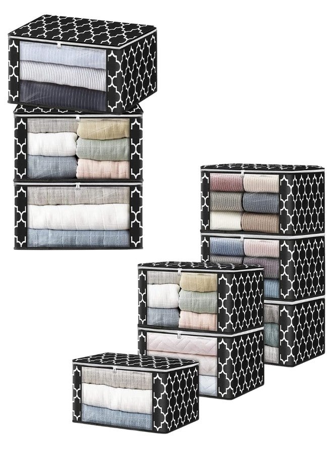 KIKA HOMS MINI 30L Foldable Clothes Storage Organizer Bags with Large Clear Window for Closet, Dorm, Pillows, Bedding, Clothes, Stuffed Toys, Blankets - Image 1