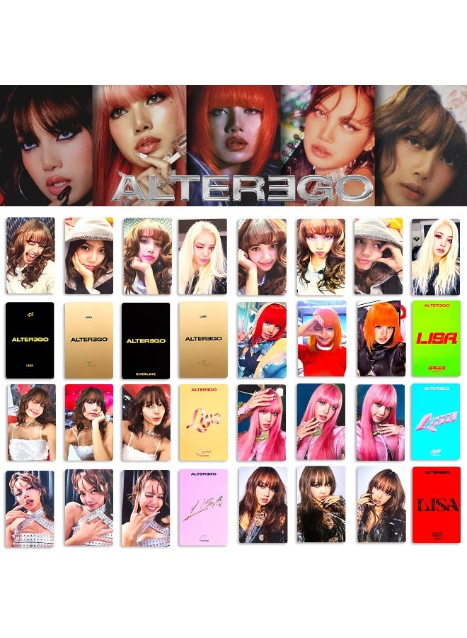 NIBEMINENT 4 Pcs Kpop LISA ALTER EGO SUNNI VIXI ROXI Lomo Cards Card For Fans Collection Gifts - Image 2