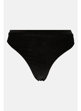 PUBLIC DESIRE Women Plain Pull On Bikini Bottom, Black  - Image 1