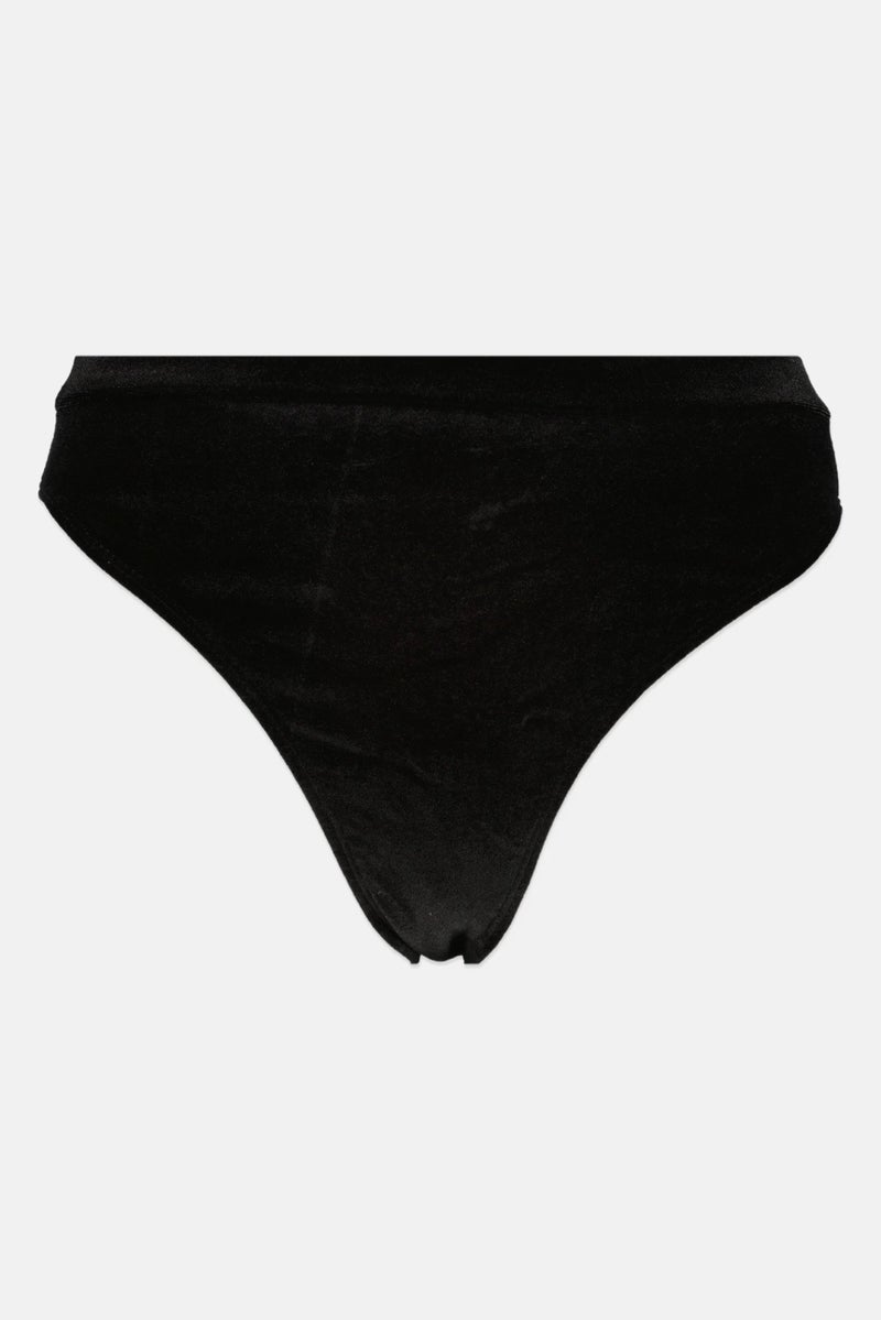 PUBLIC DESIRE بيكيني سفلي بسيط للنساء، أسود - Image 3
