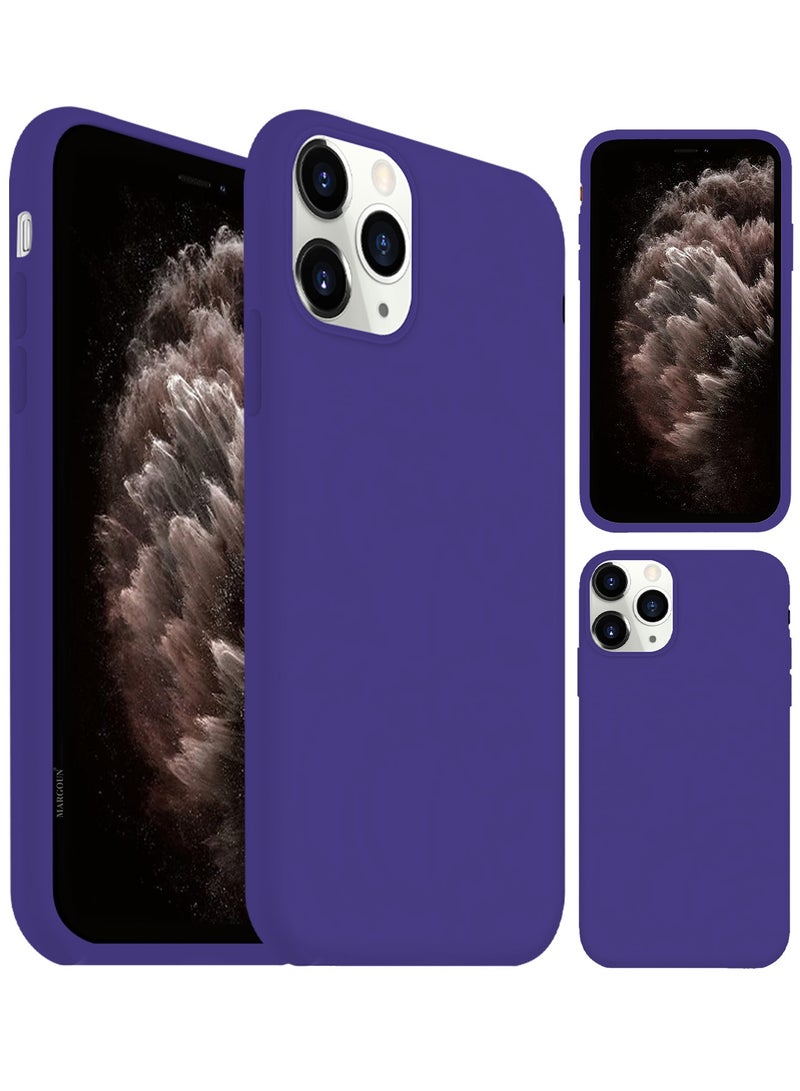 CATANES Soft Silky Silicone Case Cover for Apple iPhone 11 Pro Max - Full Body Protection - Purple - Image 4