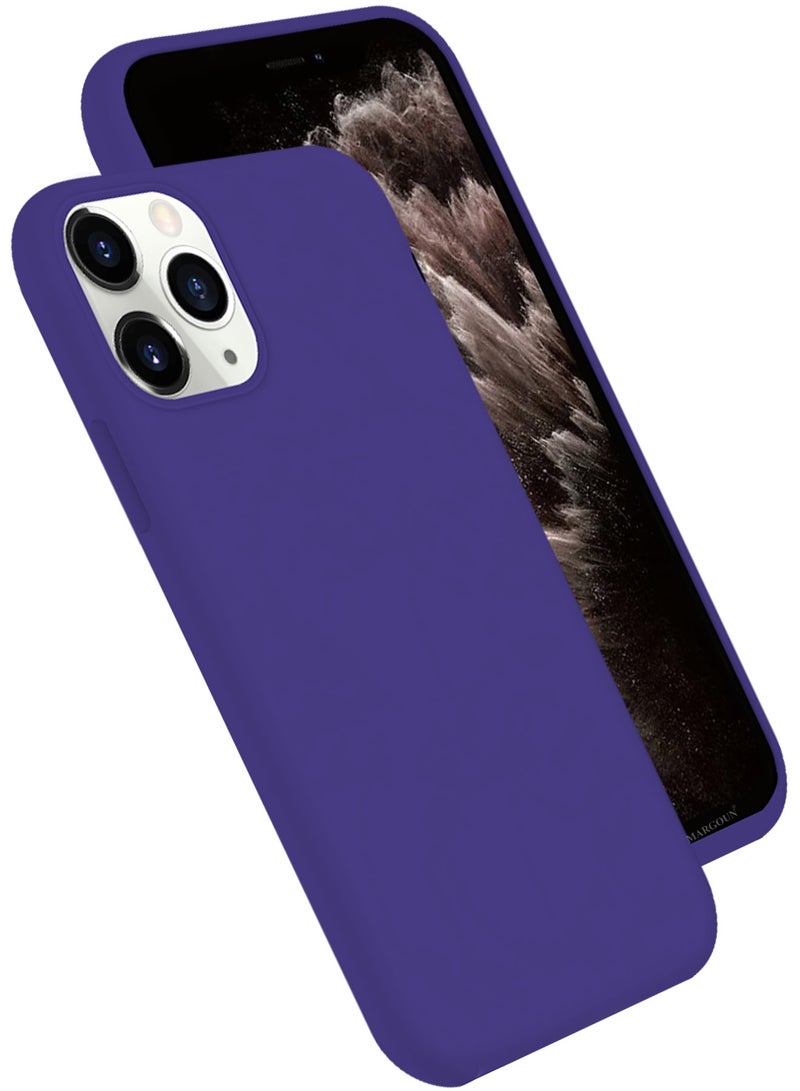 CATANES Soft Silky Silicone Case Cover for Apple iPhone 11 Pro Max - Full Body Protection - Purple - Image 2